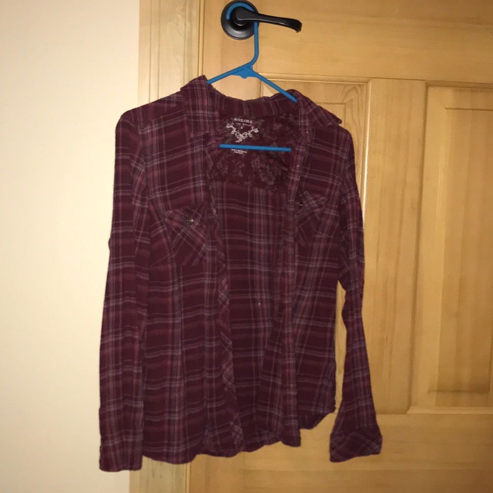 Pink Burgundy Sonoma Flannel